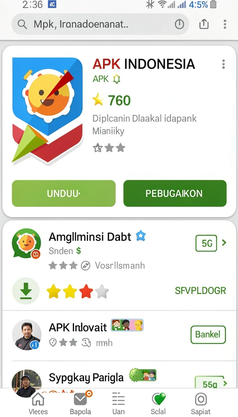 Tampilan utama aplikasi rpidn77 App APK Terbaru yang intuitif dan efisien.